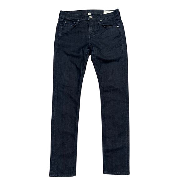 Rag & Bone Dre Low Rise Slim Boyfriend Jean Dark Wash 26 Premium Stretch Quality - Picture 1 of 10